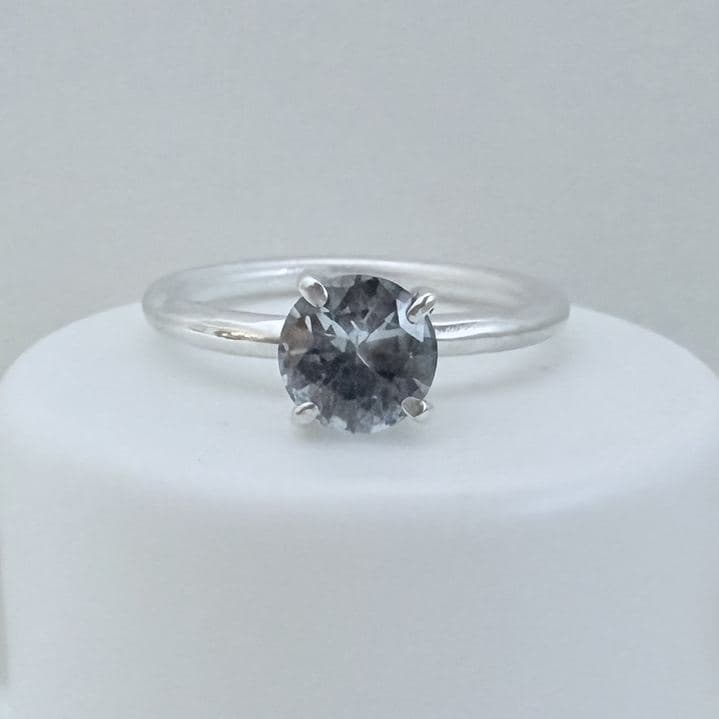 Storm grey spinel solitaire